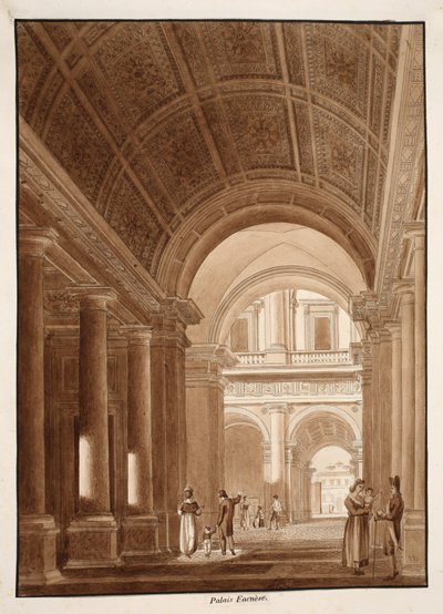 Der Palazzo Farnese, 1833 von Agostino Tofanelli